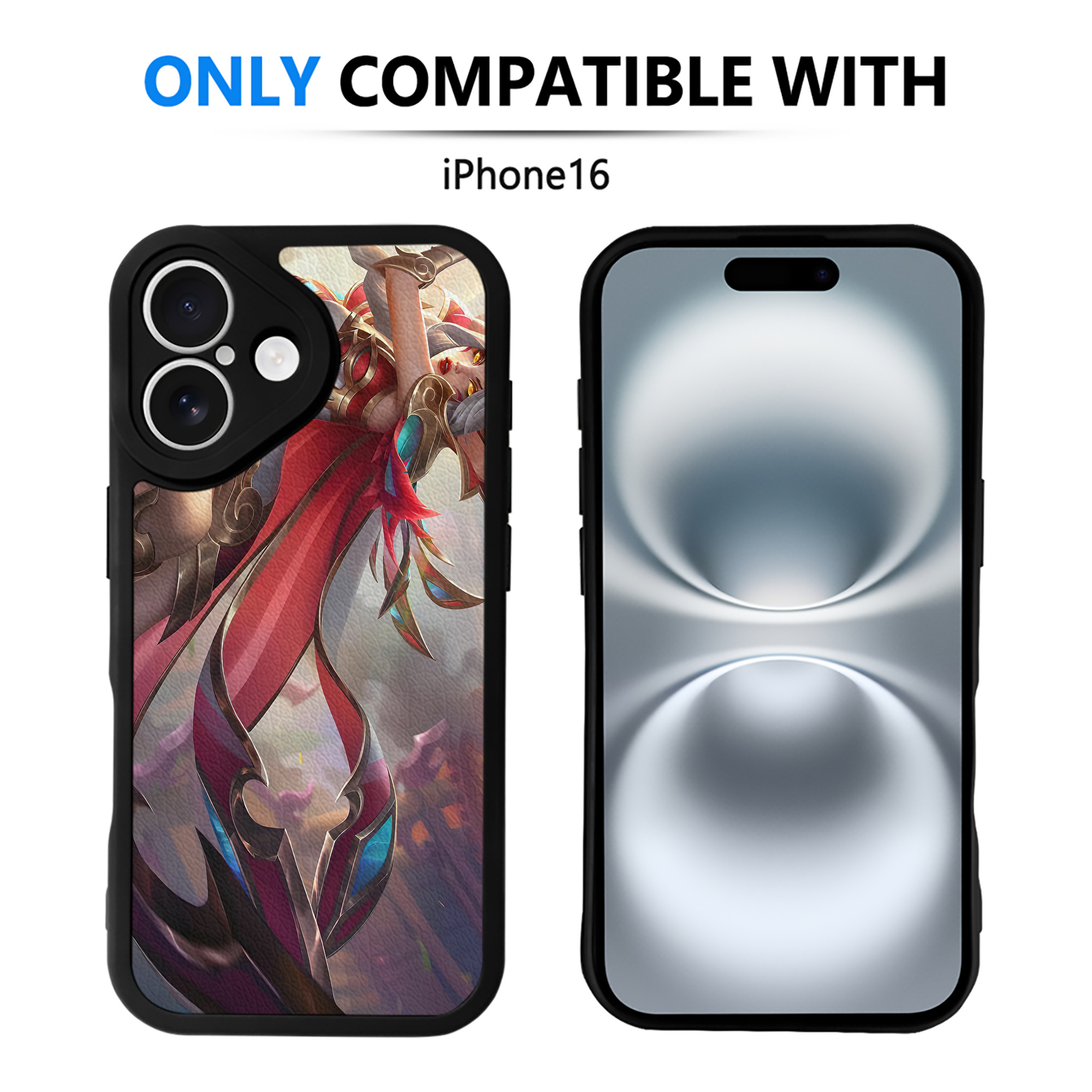リーグ・オブ・レジェンド League of Legends LOL 【iPhone 16シリーズ対応】シリコンスマホケース（レザー調） 材質：シリコン